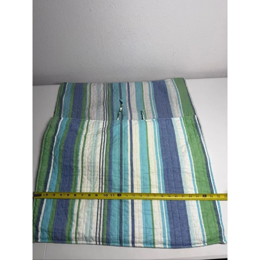 Vintage Sea Life Reversible Cotton Quilt 89”x89” 3 Piece Set See Description
